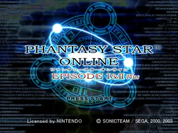 Phantasy Star Online Episode I & II (v1 screen shot title